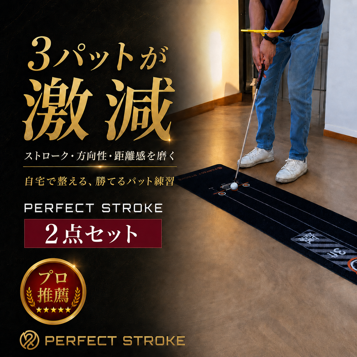 パーフェクトストローク ブラックマット＆ティーパッティング｜PERFECT