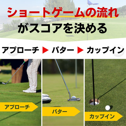 パーフェクトストローク ブラックマットグライド  ブラックパターマット＋2Wayアプローチマット［練習用ウレタンボール付］