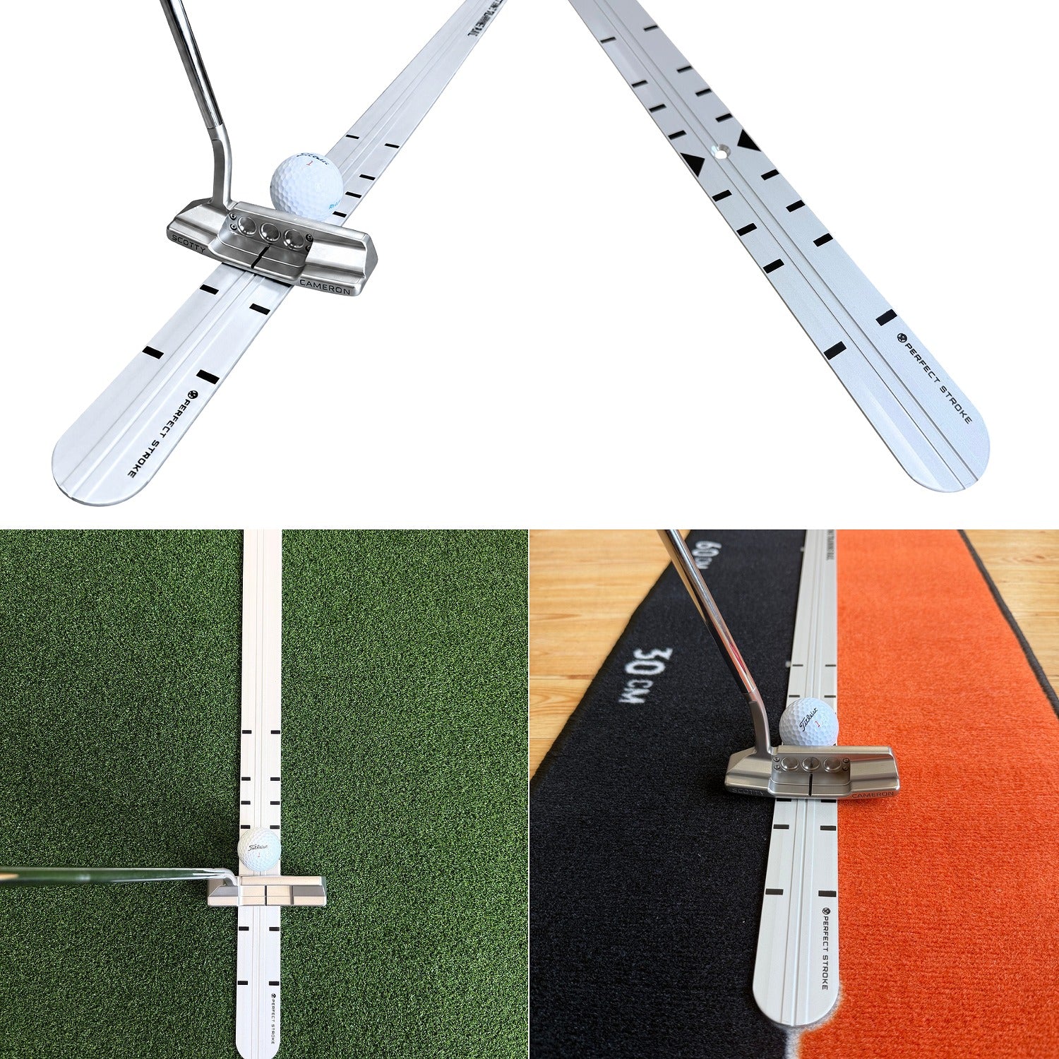 パッティングトレーニングレール 90cm｜方向性を矯正するゴルフパター